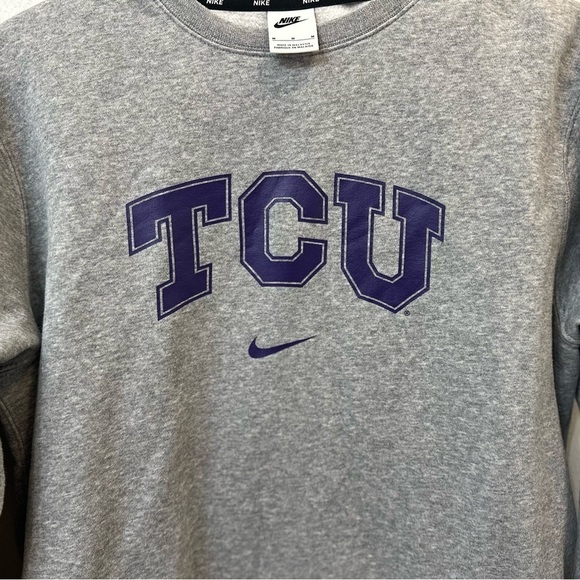Nike TCU Crewneck Sweatshirt. Size Medium. Gray. - Picture 3 of 8
